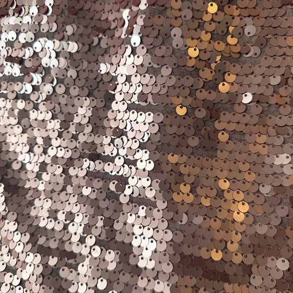 BCBG Rose Gold Sequin Mini Skirt - Picture 5 of 6